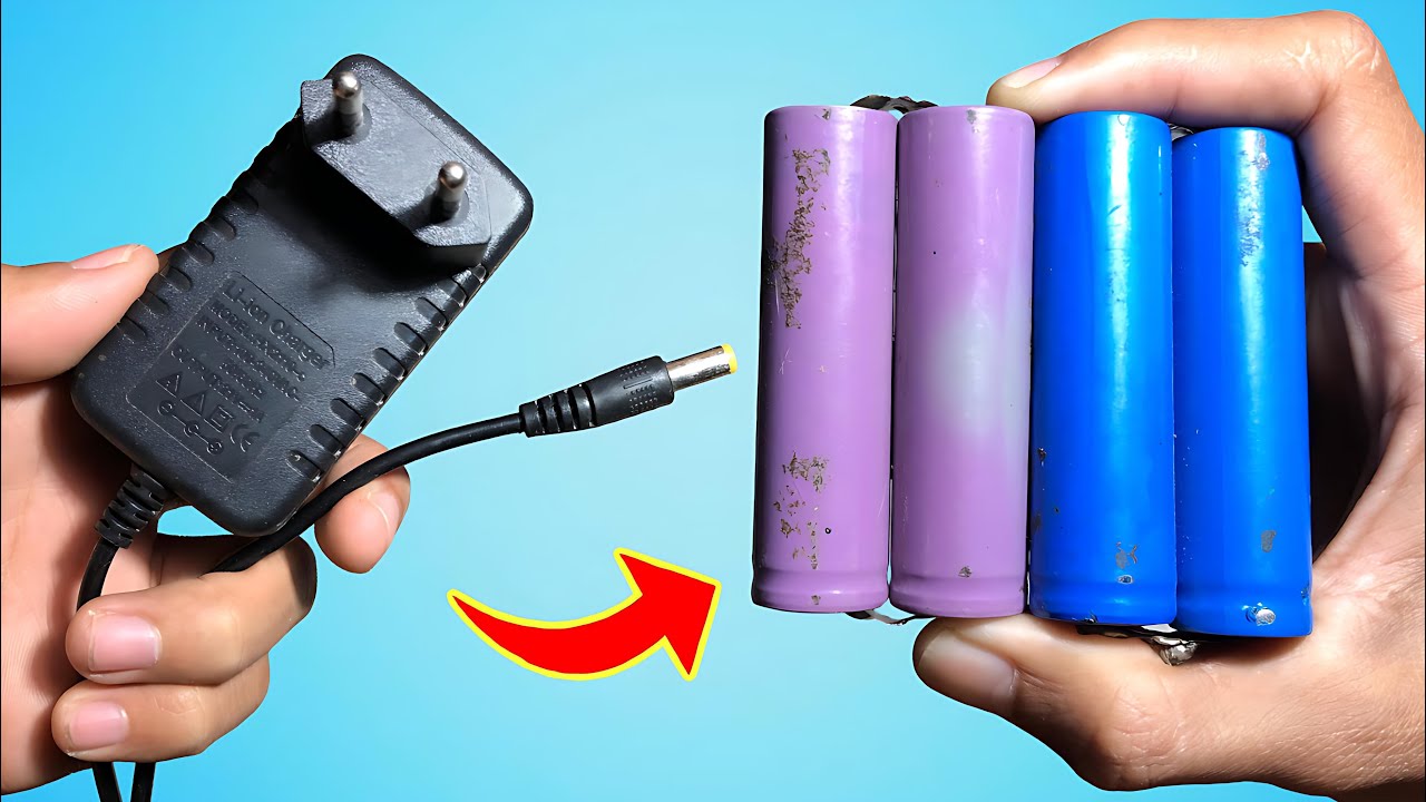 Don’t Throw Away Lithium Batteries! USB 21V DC Adapter Secret​​​ 😱 invention Tools