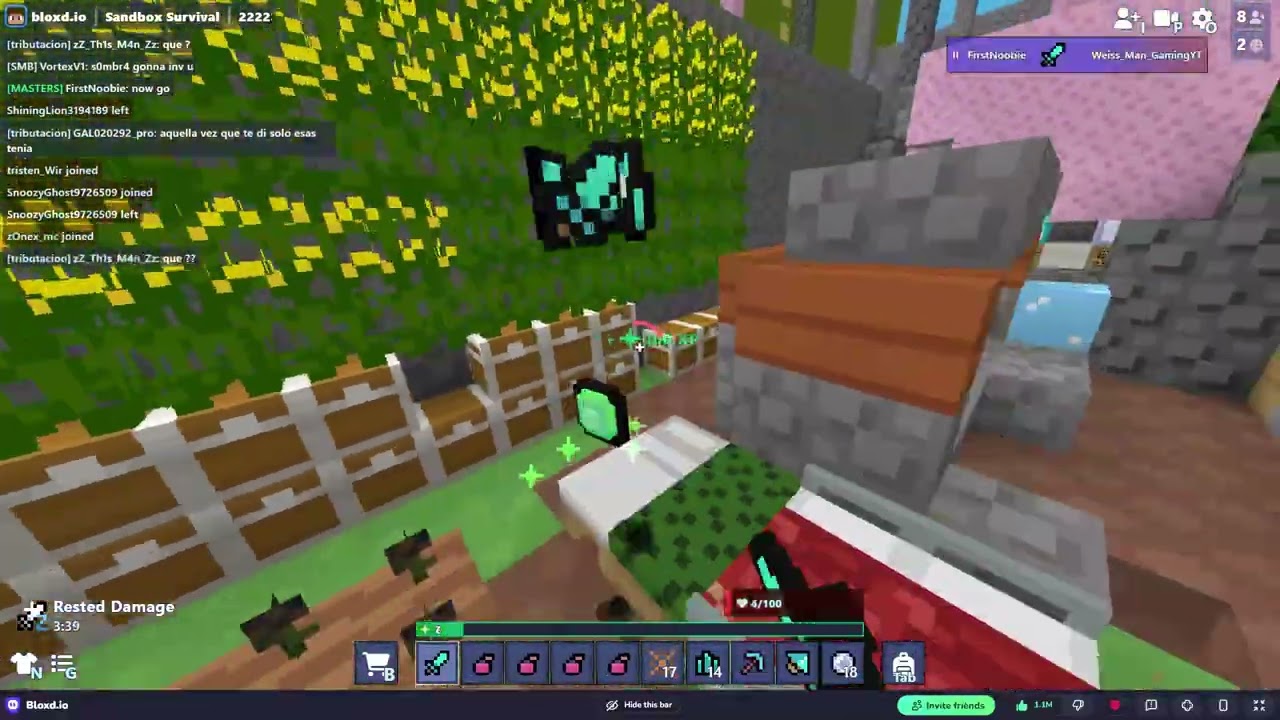 Bloxd io gameplay pvp