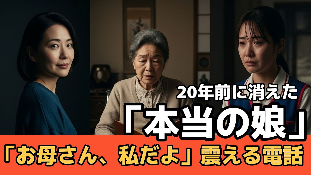 【感動】20年前に消えた「本当の娘」から震える電話…「お母さん、私だよ」病院の書類の前で養女の私は手が止まった。