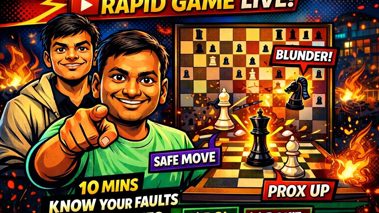 Live Chess Game Rapid 10 Mins Game | Learn from Mistake...