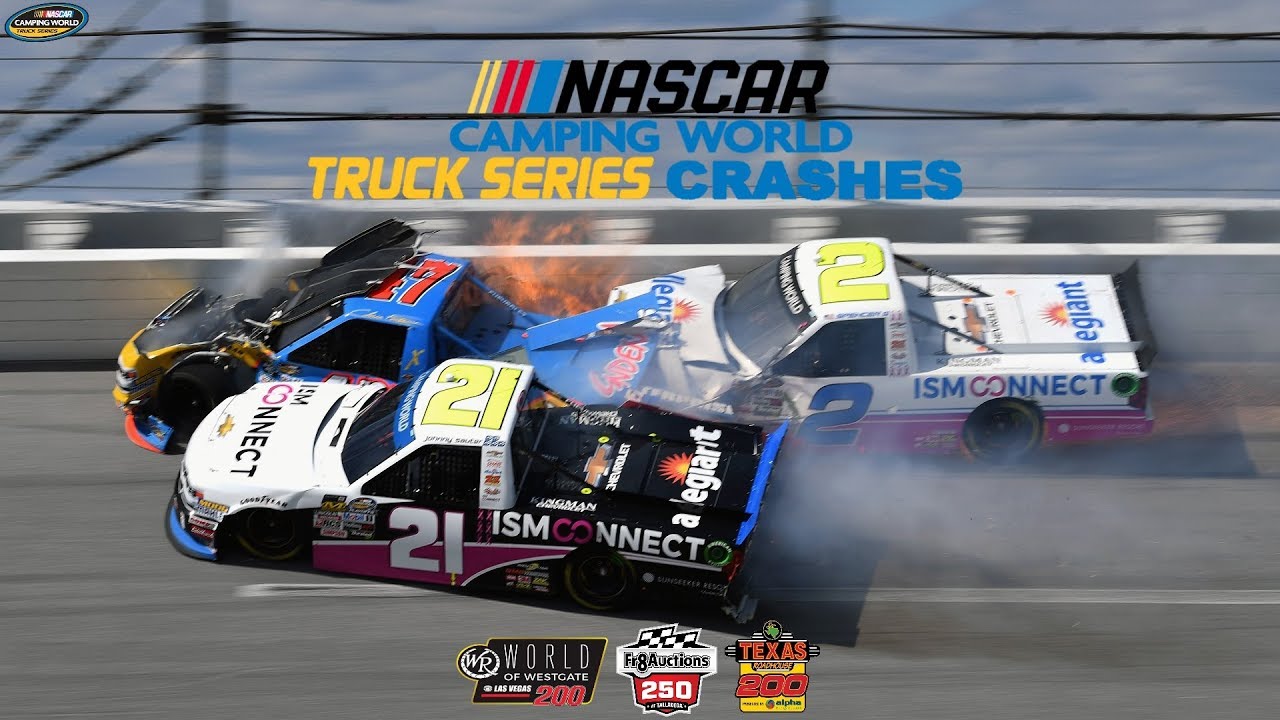 2018 NASCAR Truck Series Crashes (Las Vegas-Martinsville)