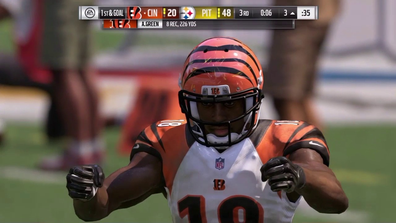 AJ GREEN MADDEN 17 BEST CATCHES COMPILATION #1!! Sick grabs and touchdown montage