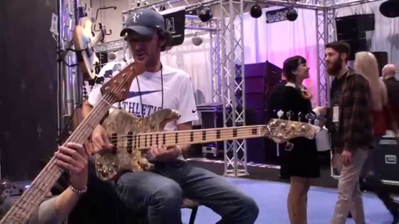 Janek Gwizdala & Hadrien Feraud at Mayones - NAMM 2014