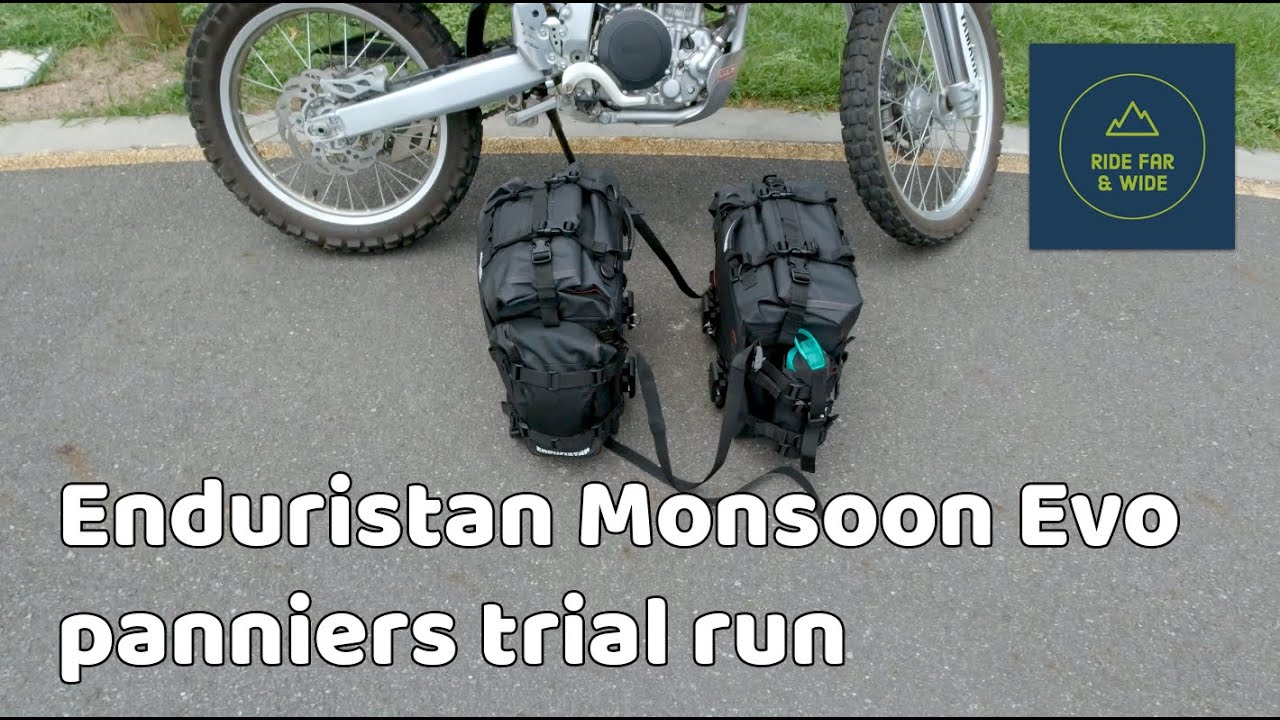 Enduristan Monsoon Evo panniers trial run - Ride Far & Wide