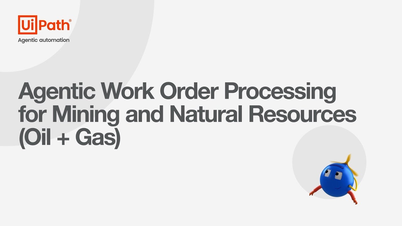 Agentic work order processing for mining and natural resources