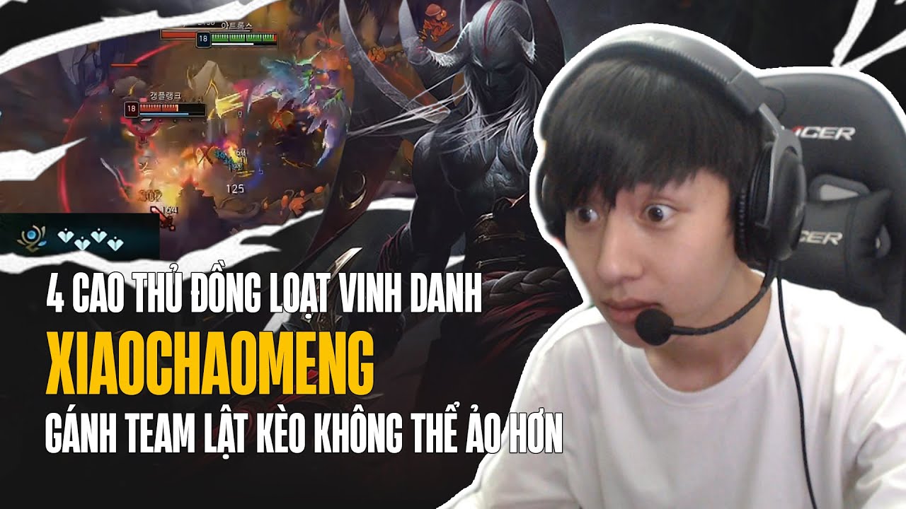 AATROX CỰC KỲ QUỶ MA CỦA XIAOCHAOMENG 1vs9 MÃN NHÃN NHẬN NGAY 4 VINH DANH CỦA CÁC CAO THỦ HÀN