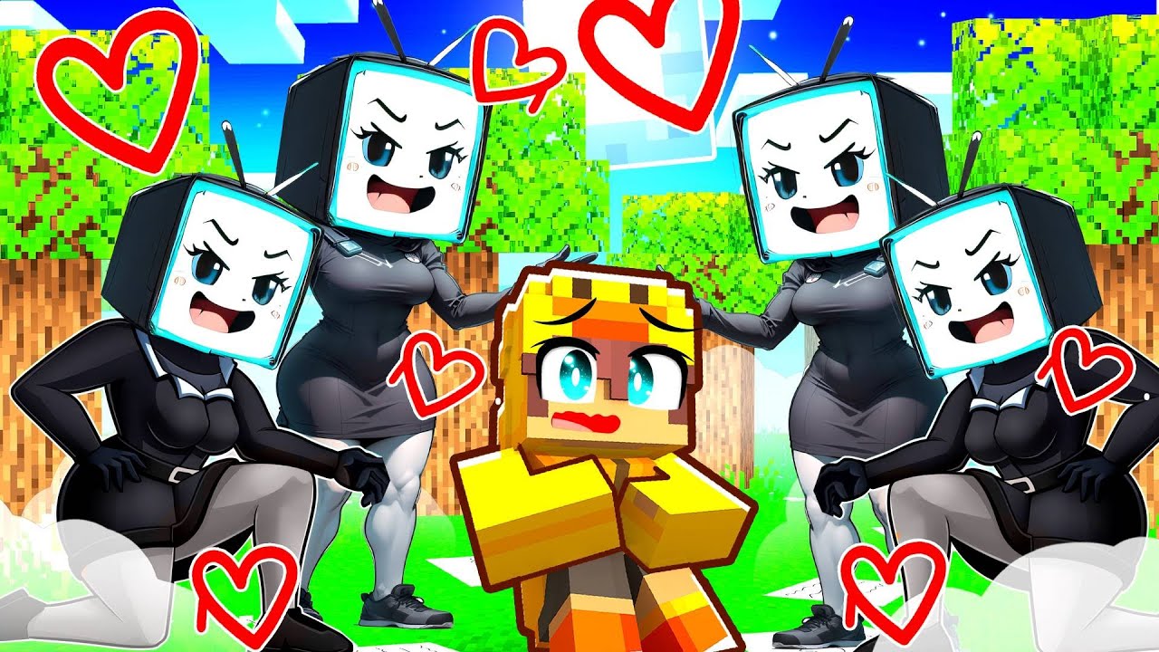 Who CLONED TV Woman in Minecraft?!