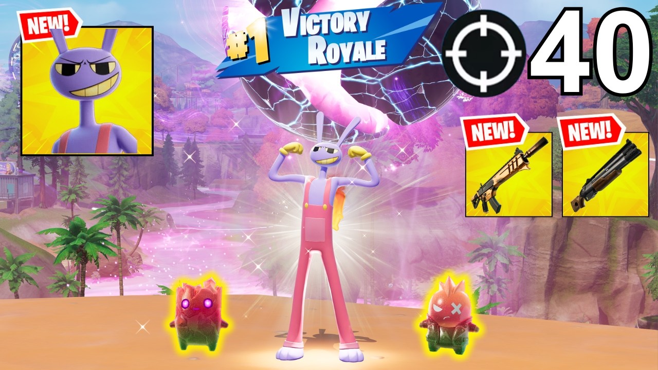 JAX (The Amazing Digital Circus) Gameplay Wins Zero Build (NEW FORTNITE CHAPTER 7 SEASON 3)