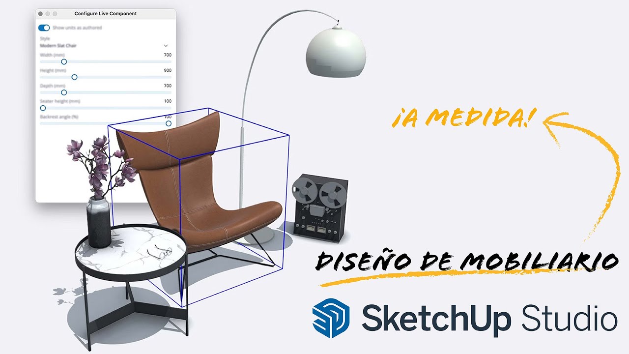 4 Dise&ntilde;o de Mobiliario SketchUp Pro 2026 Interiorismo