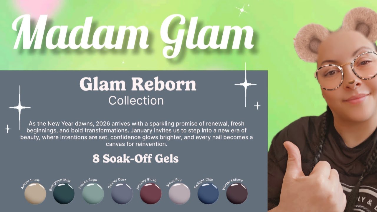 Коллекция гель-лаков для ногтей Madam Glam, январь GLAM ☆🖤♡ Идеальный черно-белый дизайн @madamgl...