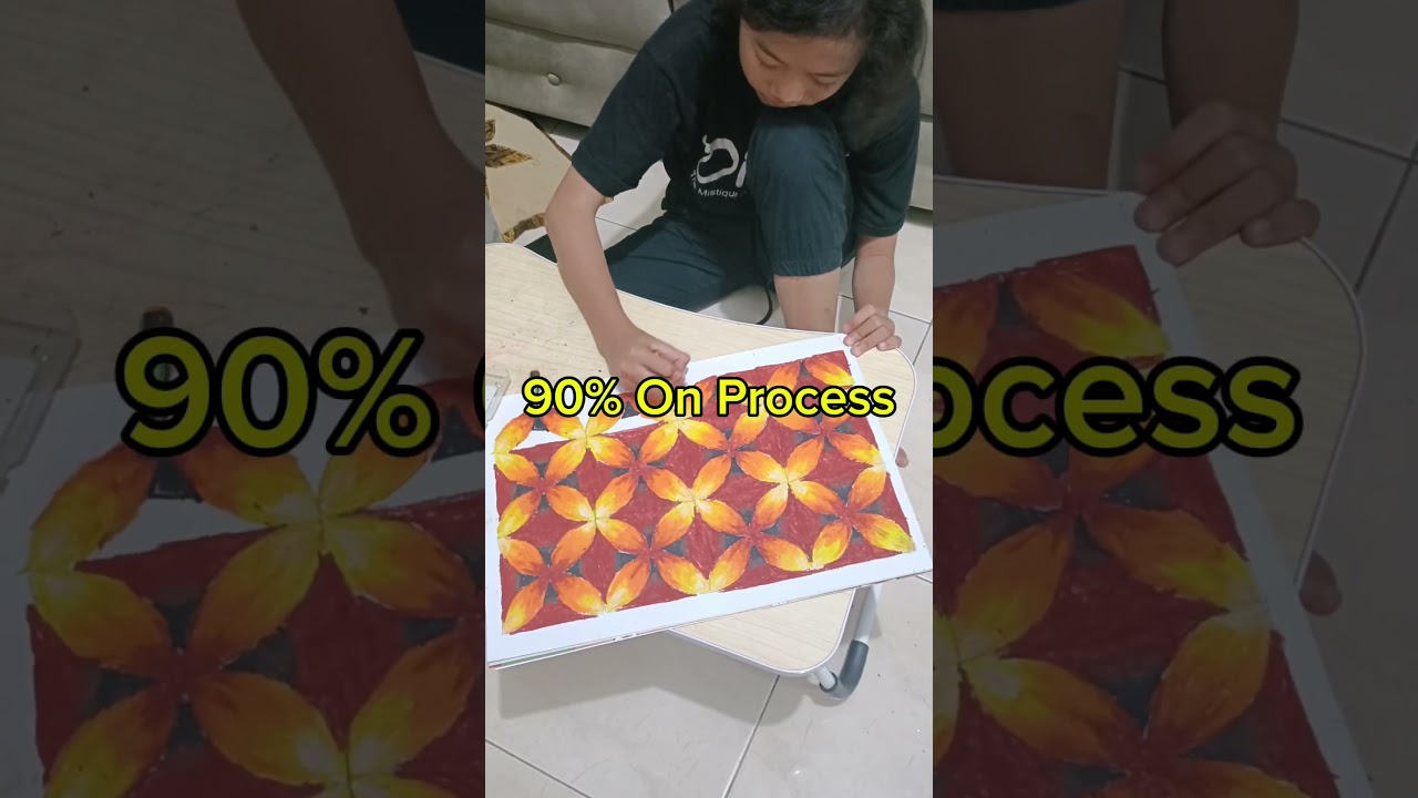 Menggambar batik kawung