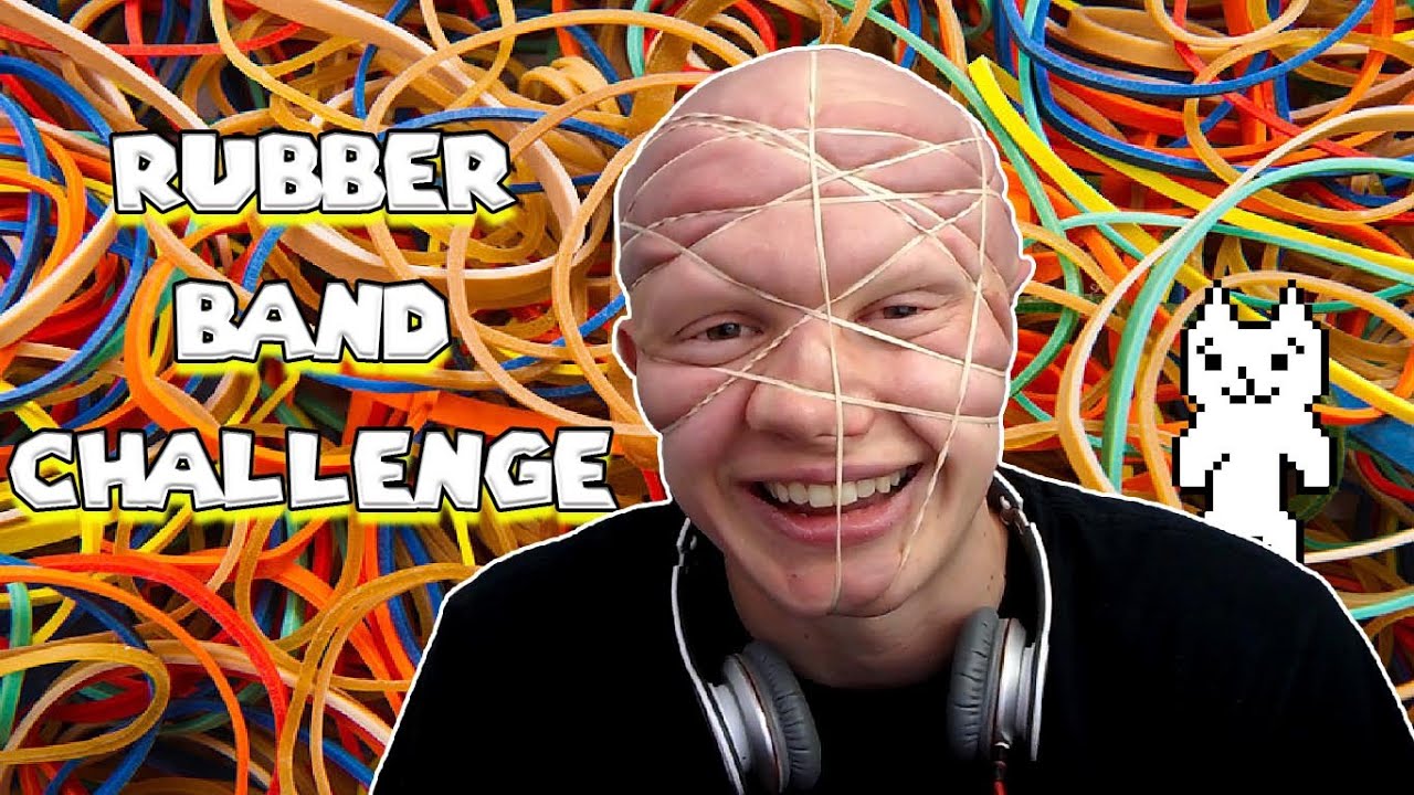 Rubber Band Challenge - Cat Mario Made Me Handsome