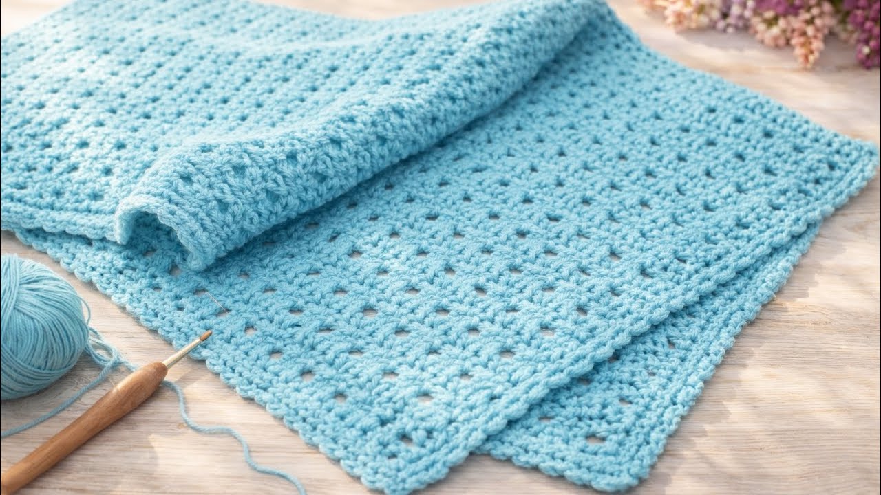 BABY BLANKET PATTERN FOR BEGİNNERS 👍##crochet #art #diy #tutorial #örgü #music #stitch 