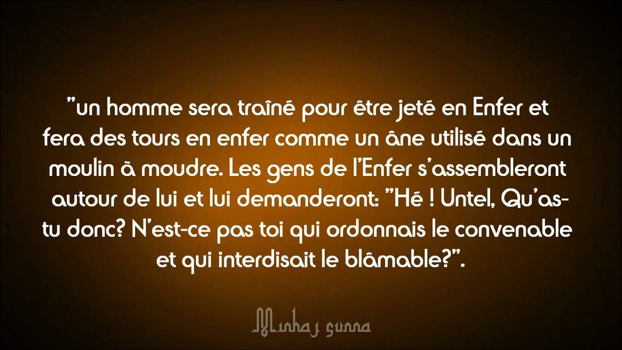 LES GENS DE L'ENFER SE RASSEMBLERONT AUTOUR D'UNTEL - CHEIKH RSLAN