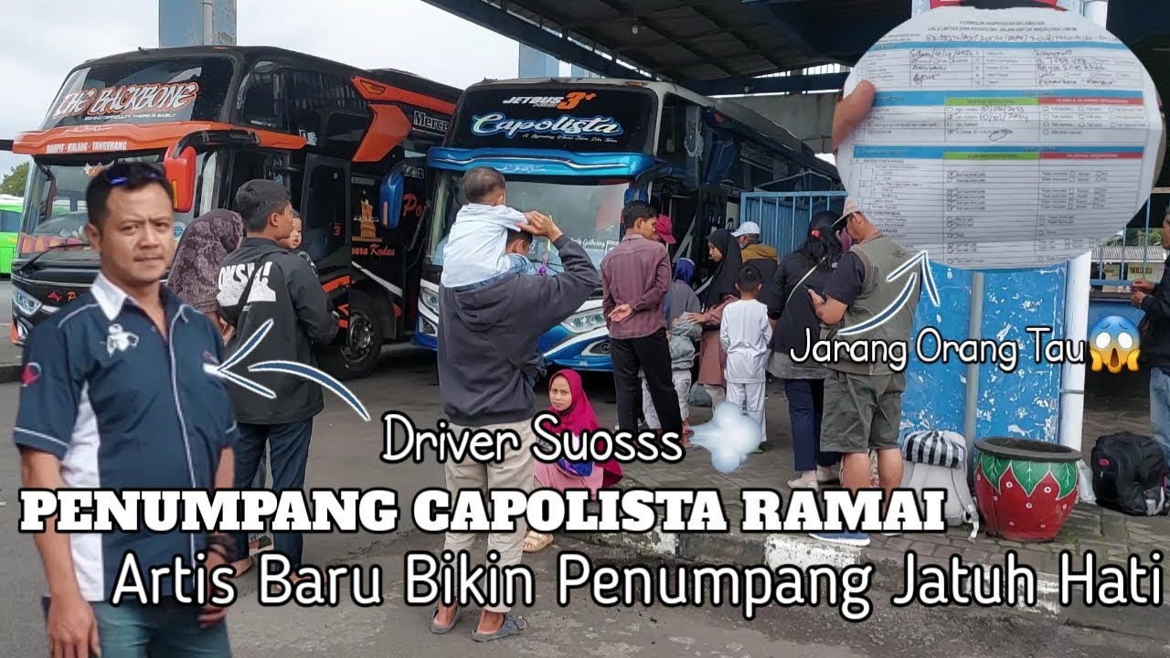 HM 012 CAPOLISTA PENUMPANG RAMAI🔥MENJADI IDOLA BARU PENUMPANG PO HARYANTO