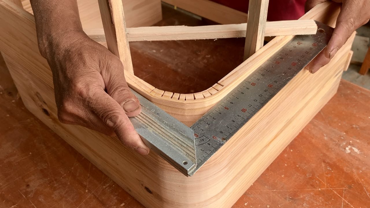 Unexpectedly Creative Woodworking Ideas // How To Make Your Own Modern Style Bedside Table