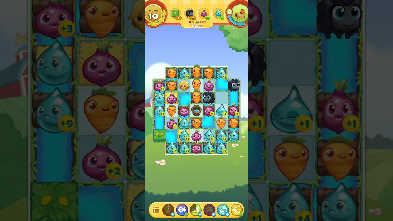 Farm heroes saga level 1322 🎮 #farmheroessaga #level132 #levelup #games #viral #longvideo #vlog