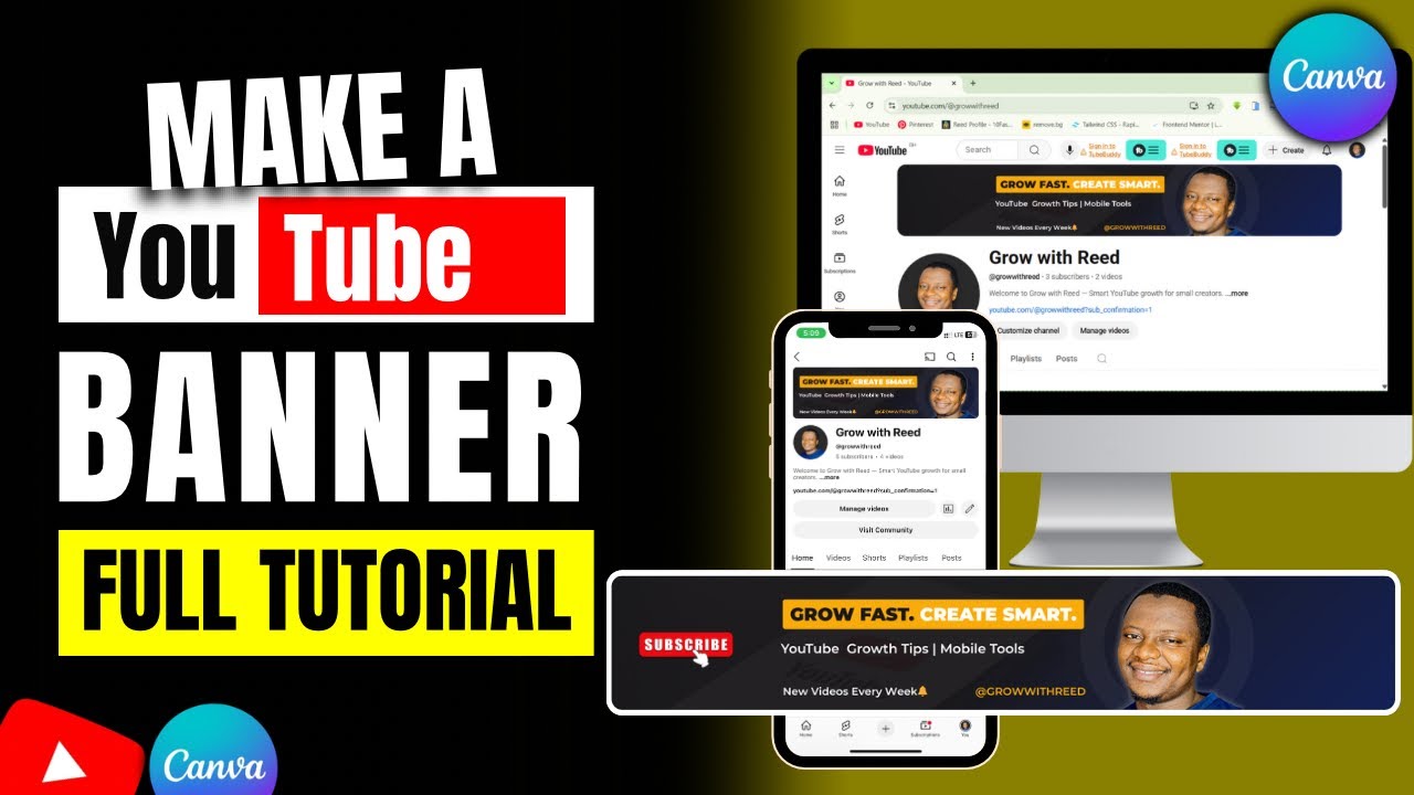 How to Create a YouTube Banner in Canva (Step-by-Step Tutorial) 