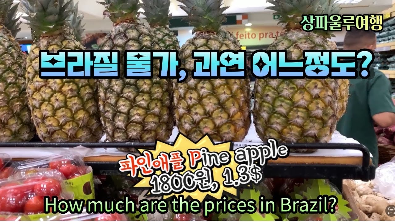 브라질의 물가는  한국과 어떨까?  상파울루의  마트 물가 비교와 마트에서 사야할것