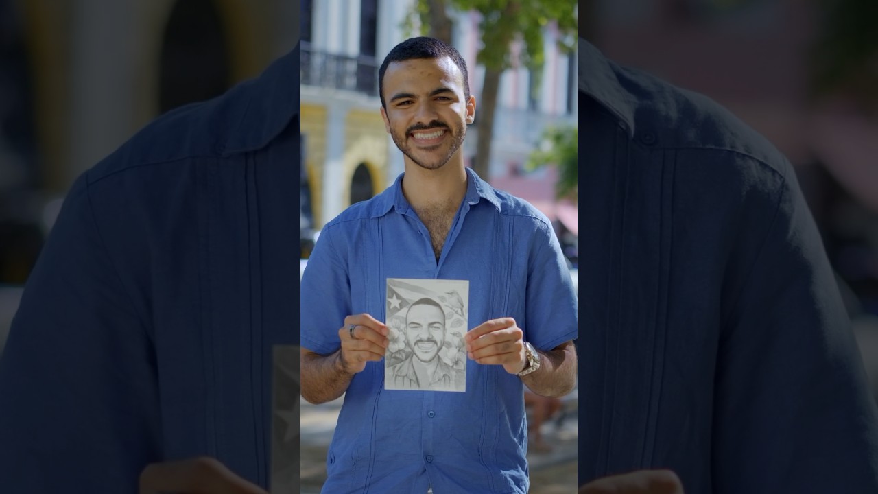 Watch me draw a Ponce local that I met in San Juan 🇵🇷
