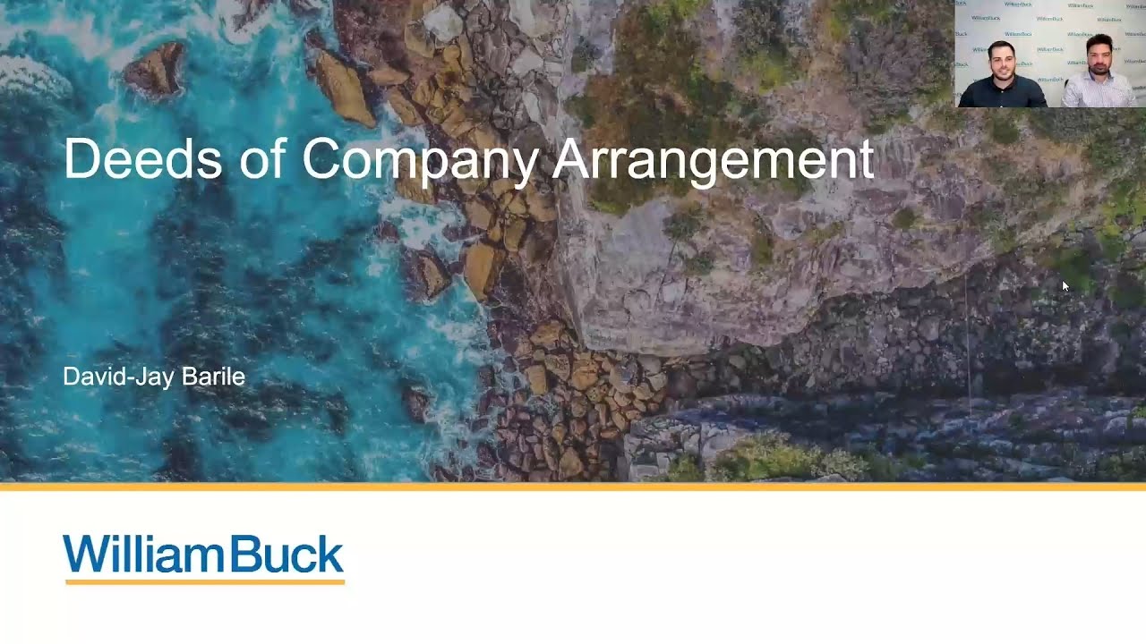 Deeds of Company Arrangement