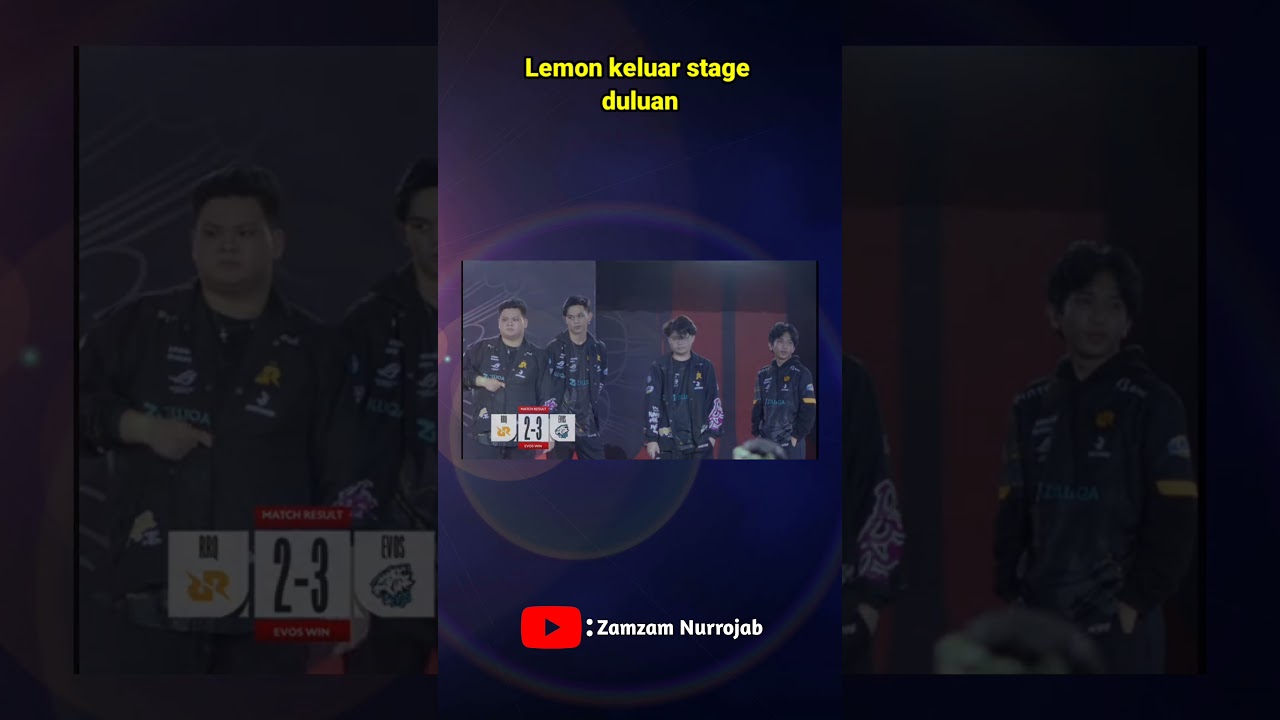 Inilah alasan RRQ LEMON meninggalkan stage duluan #mlbb #lemon #rrq
