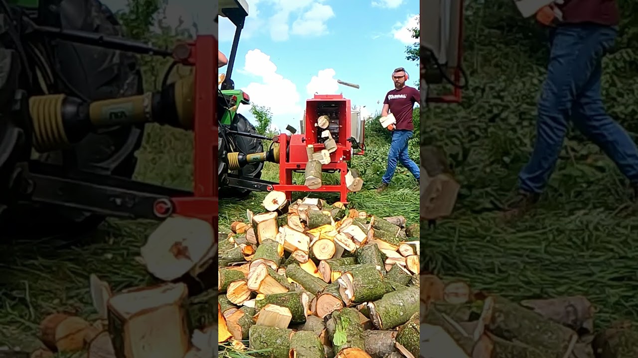 ⚡A Must-Have for Every Home: The Wood Chipper Branch Logger! #woodchipper #branchlogger #firewood