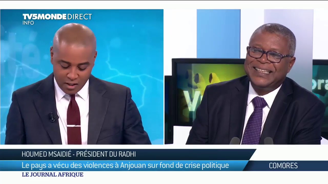 🇰🇲 Comores -Le président du RADHI était l'invité du journal Afrique