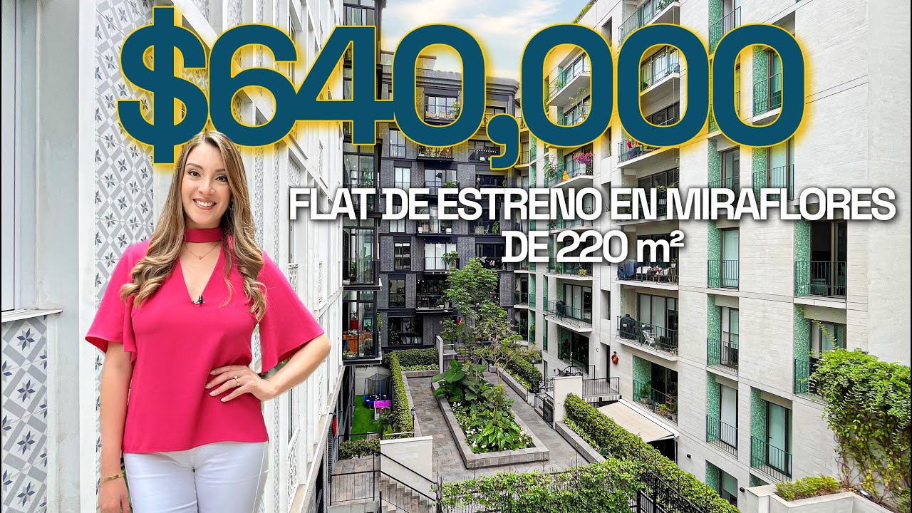 Flat de ESTRENO en MIRAFLORES por 💵$640,000