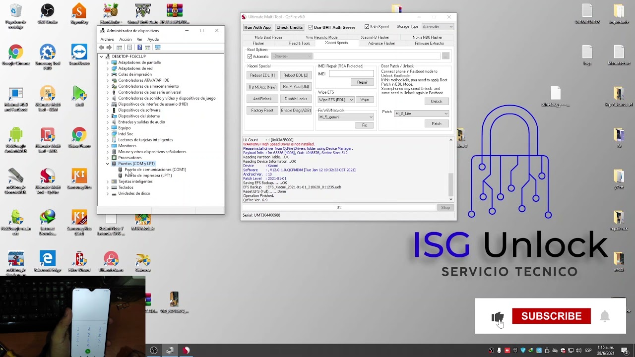 Reparacion de Imei De Xiaomi Redmi 8A Qualcomm By UMT