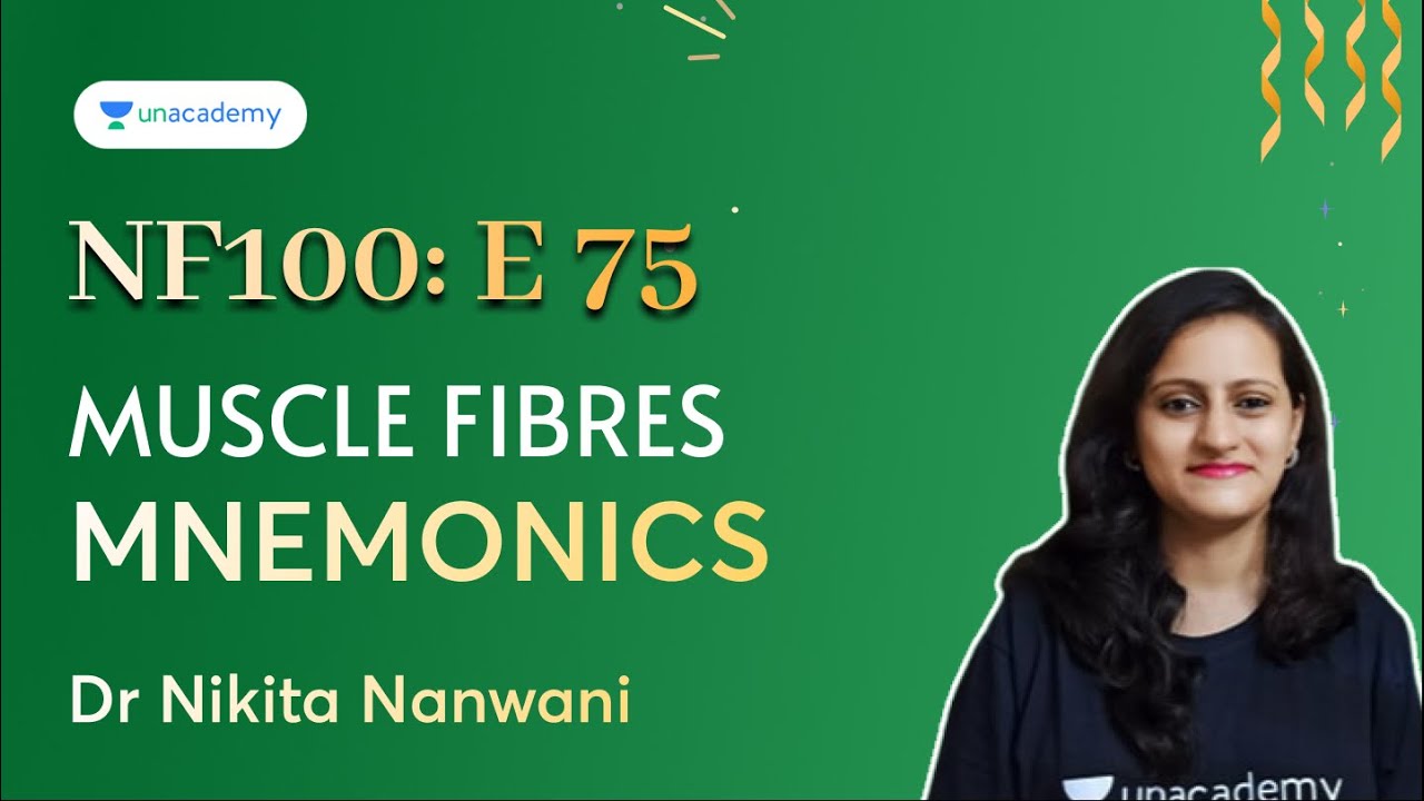 NF100 - E75 | Muscle Fibres - Mnemonics | Dr. Nikita Nanwani