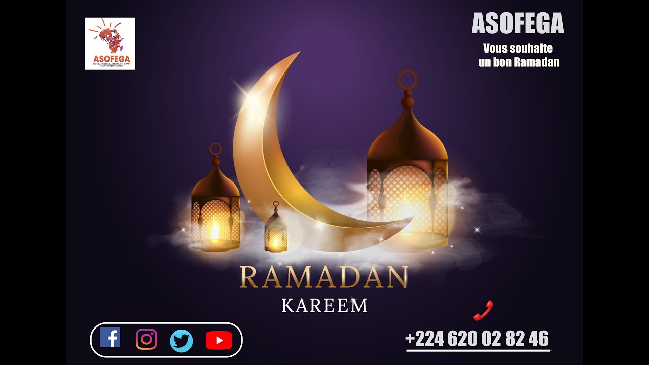 Design de RAMADAN pour une ONG avec photoshop