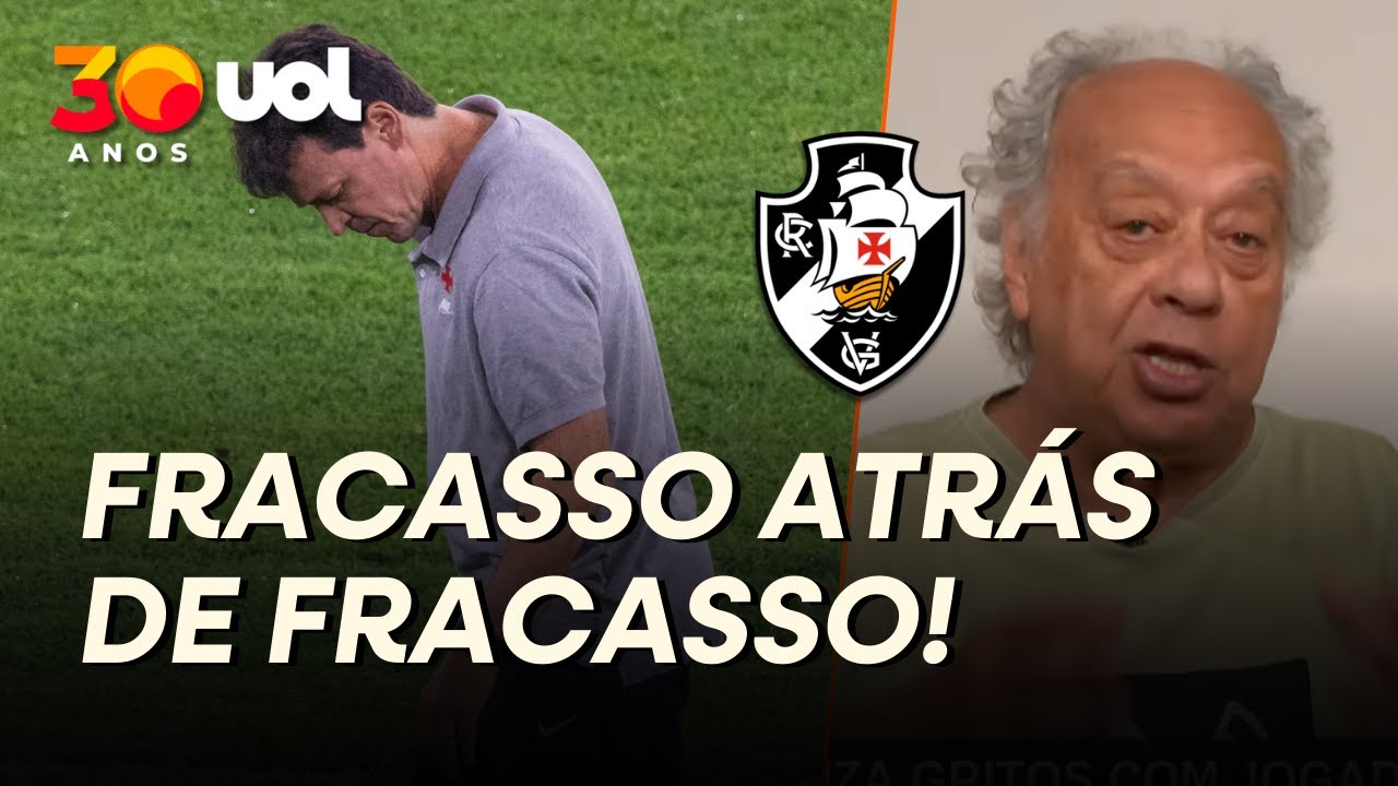 'FRACASSO ATRÁS DE FRACASSO!' VASCO É MAIS UM TRABALHO RUIM DE FERNANDO DINIZ, DETONA TRAJANO