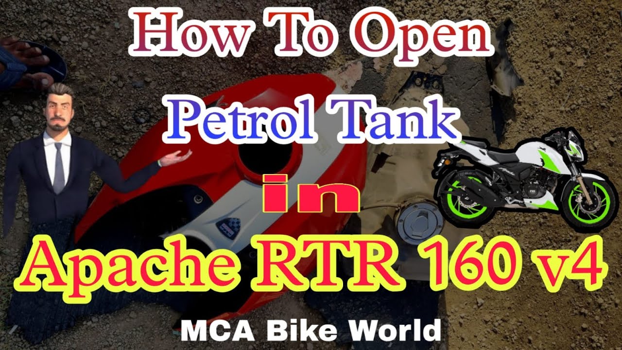 Petrol Tank Opening || Apache RTR 160 4V || MCA Bike World