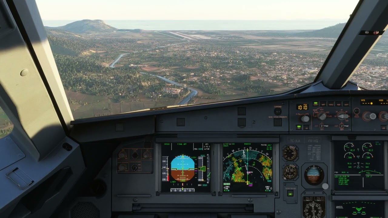 Fenix A320 Dalaman RNP RWY 19 approach