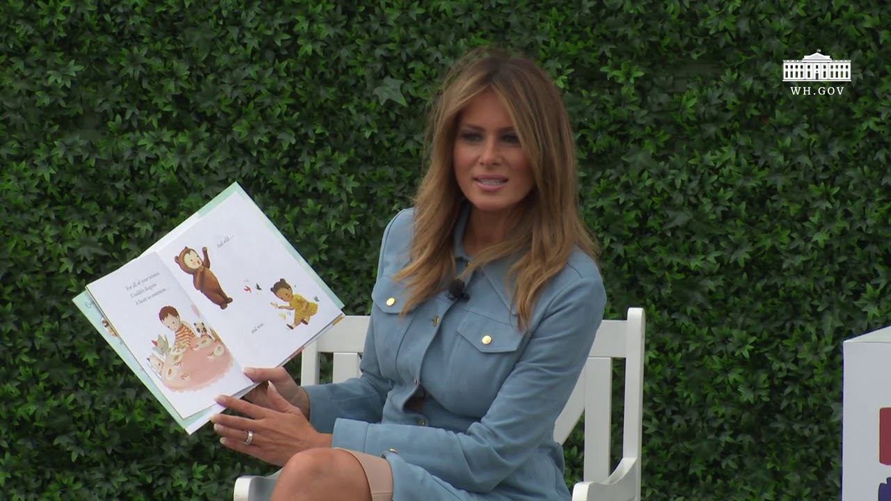 White House Easter Egg Roll Reading Nook - First Lady Melania Trump