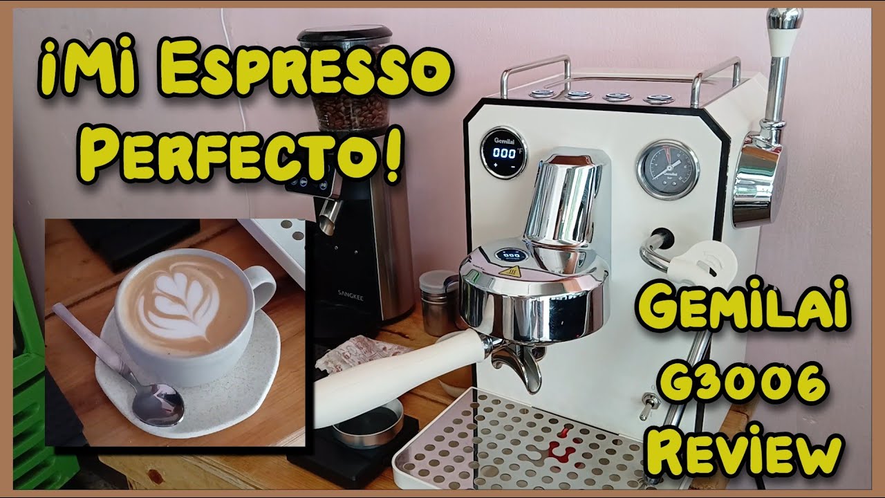 Probando la Gemilai G3006 The Owl: Espresso espectacular y mis accesorios imprescindibles + capu ☕✨