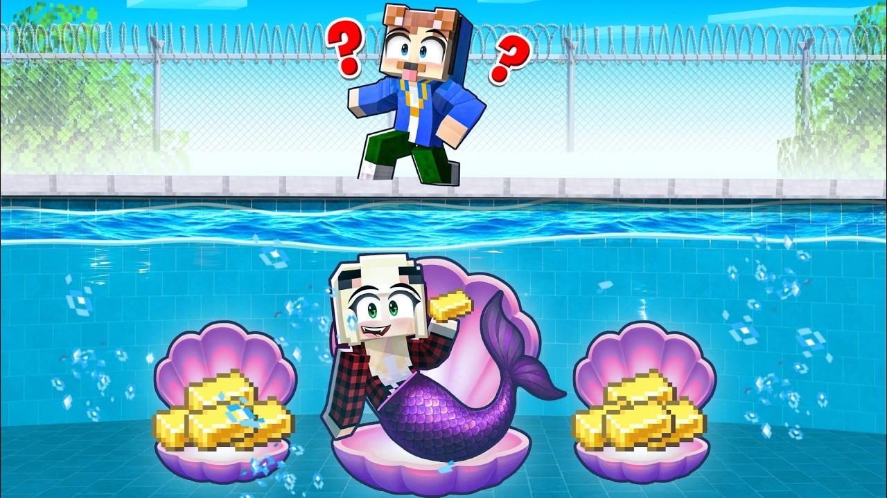 ICH LEBE HEIMLICH ALS MEERJUNGFRAU in SEINEM POOL!
