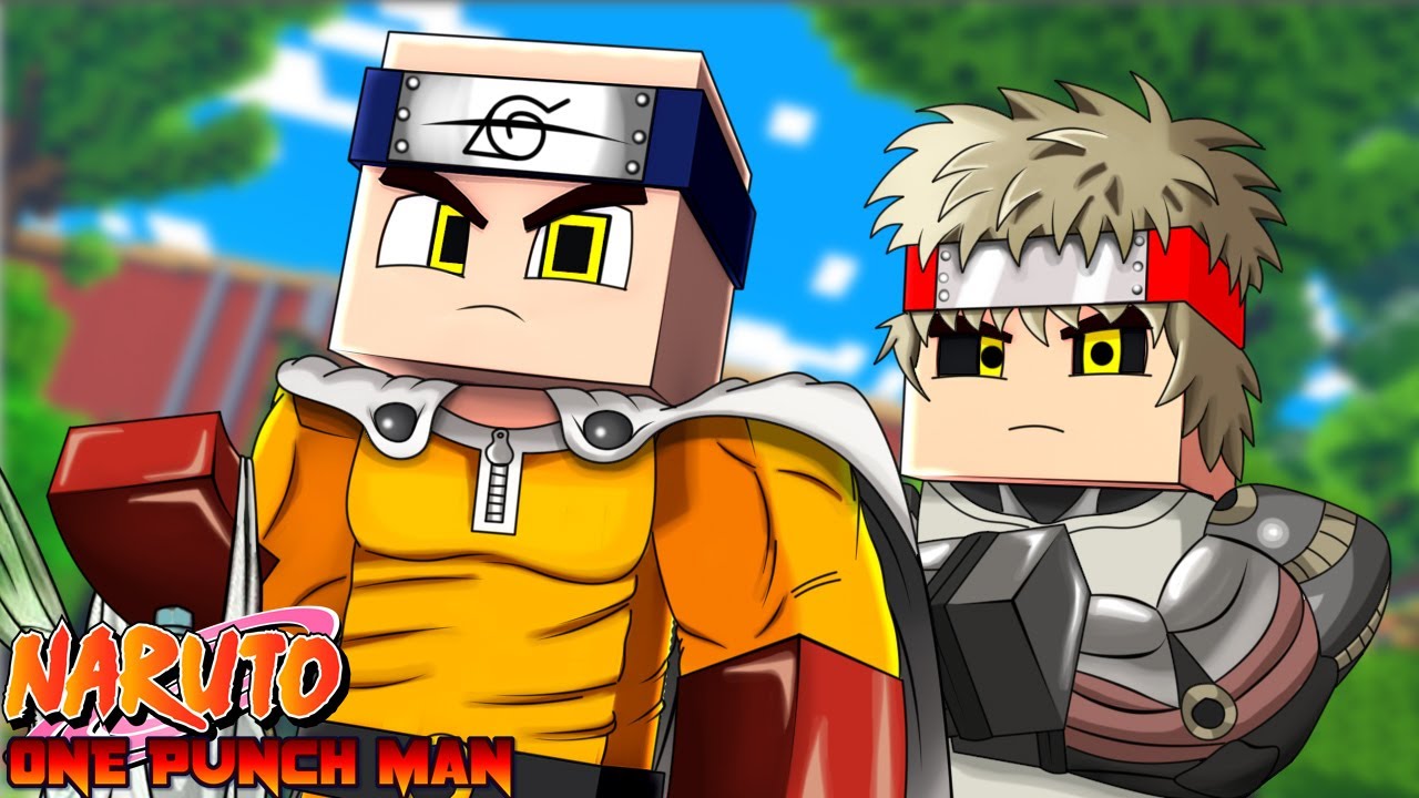 Minecraft : Naruto One PUNCH MAN - NOVO AMIGO ! O NINJA CYBORG ! Ep 2
