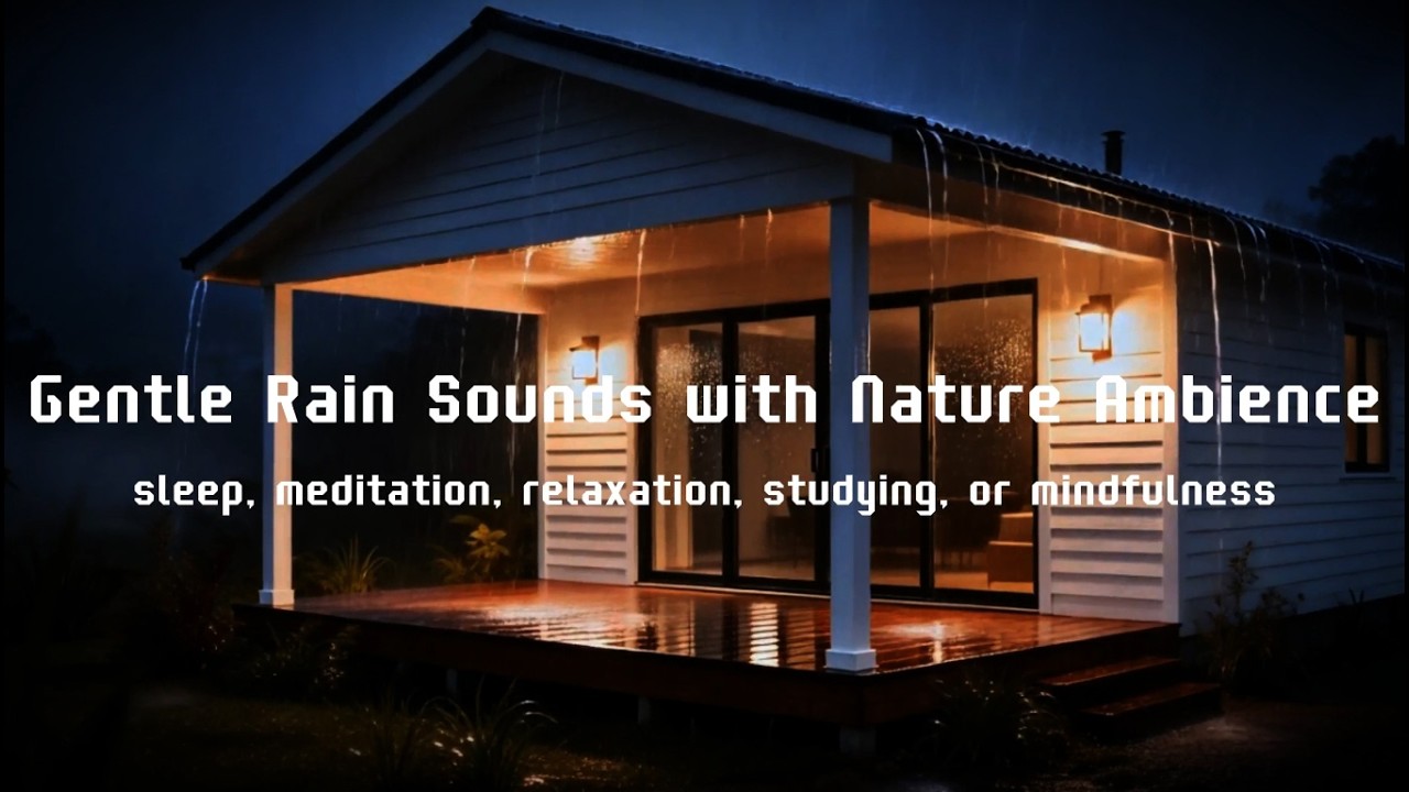 Rain Sounds for Sleep 🌧️ Gentle Rain & Nature Ambience for Deep Sleep (No Thunder)
