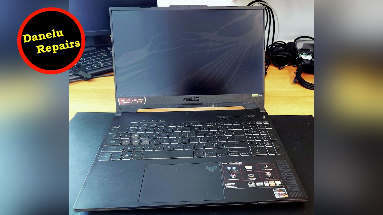Asus FA507 - Demontare, Schimbare ecran și Curățare praf