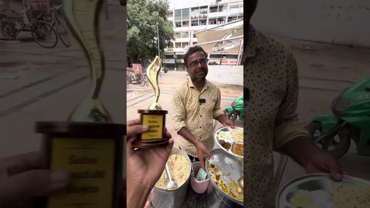 Manoj Bhai Cycle वाले ki 50/- रुपये wali Thali 😱😋❤️ मनोज भाई को मिली trofi 😂