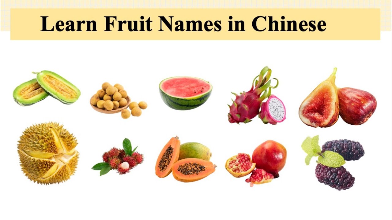 Learn Fruit Names in Chinese/ 50+ Fruits/Beginner Chinese