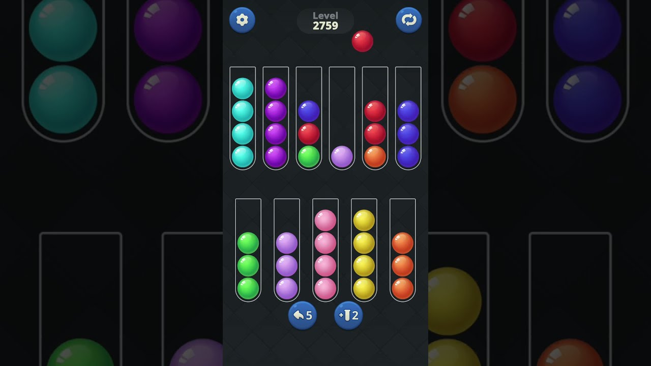 Ball Sort by Infinite Joy: Levels 2759, 2760