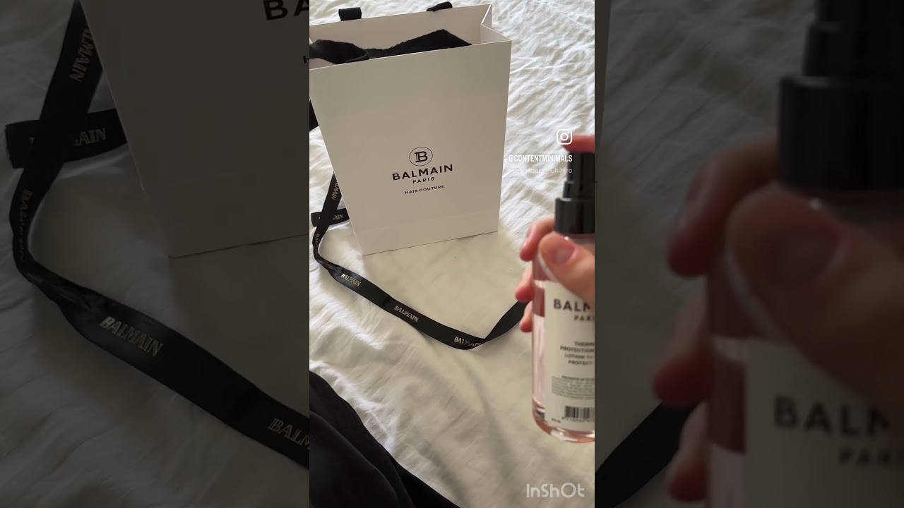 Testing the new hair spray from BALMAIN. ✨