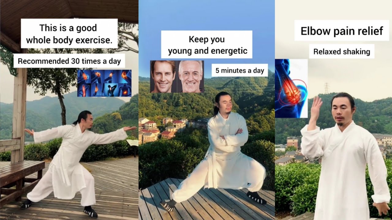 This is a good whole body exercise | elbow pain | Keep you young and energetic | Wudang Zidong 