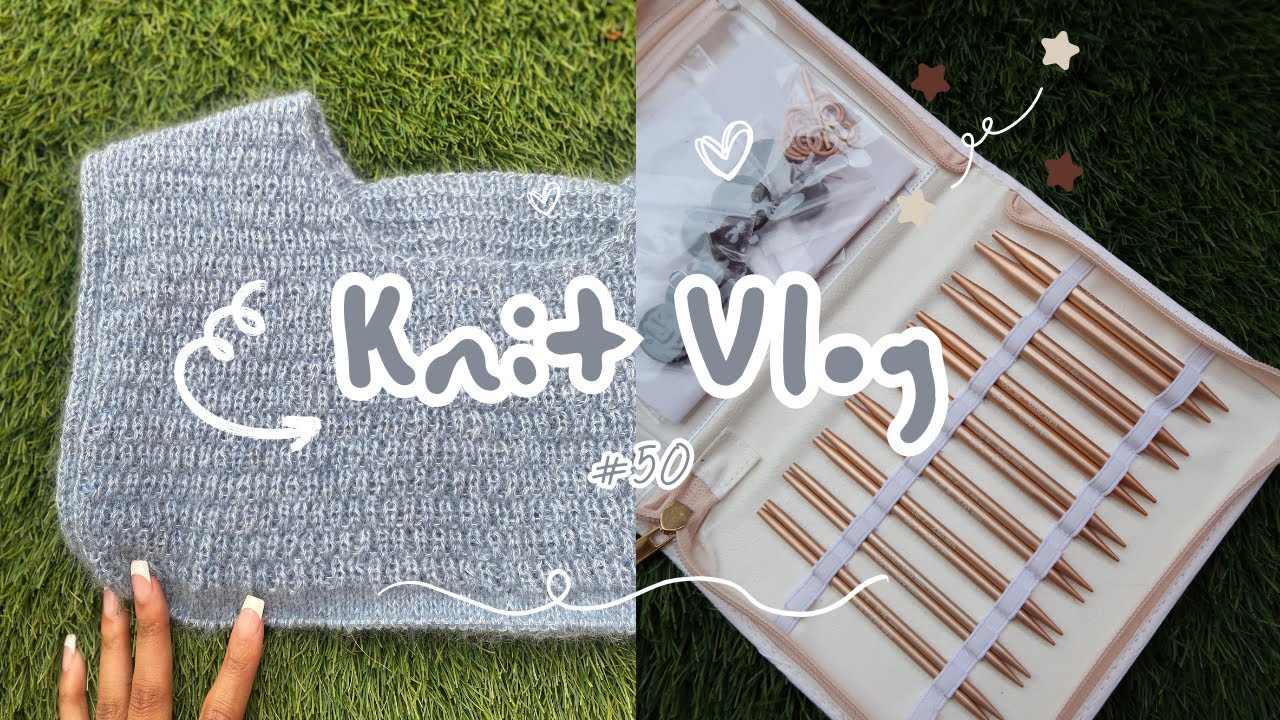 Knitting the Stick Season sweater test knit + Thoughts on the Sewrella needles | Knit Vlog #50