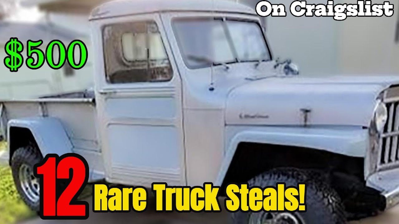 Craigslist Steals: 12 Rare Trucks You Can Grab Now!