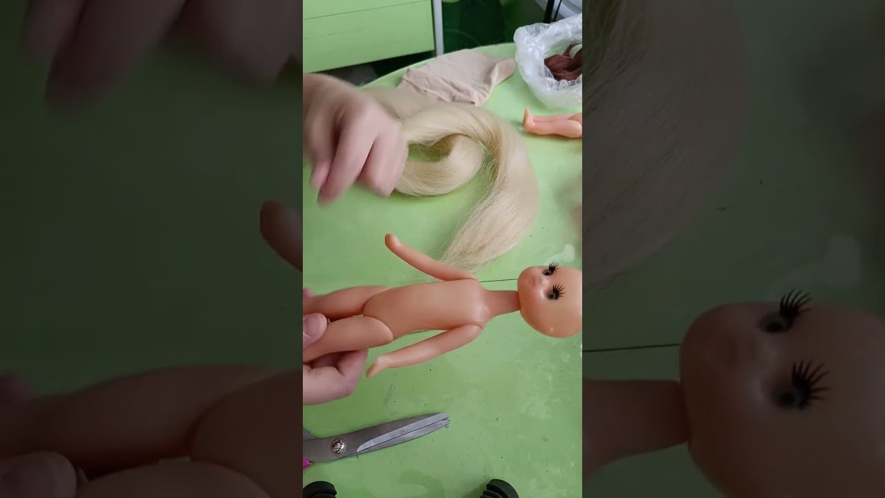 Кукла Машенька. Донецкий завод игрушек. Делаем из Машеньки Золушку. Делаем паричок