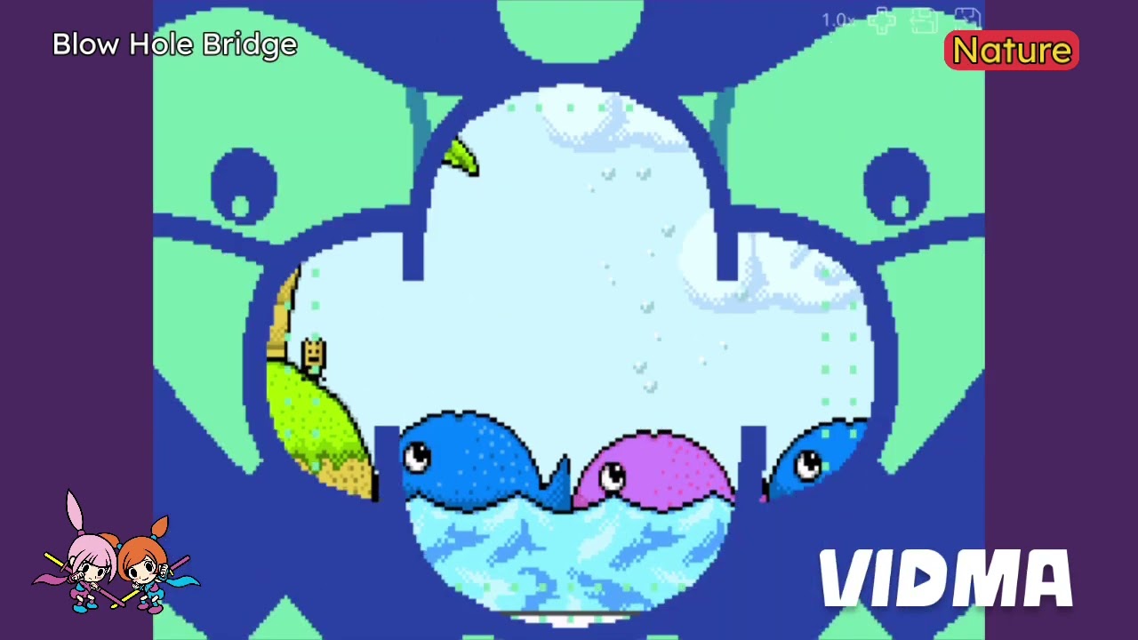 WarioWare, Inc. - Kat & Ana's Nature Games - Blow Hole Bridge